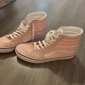 Pink high top vans